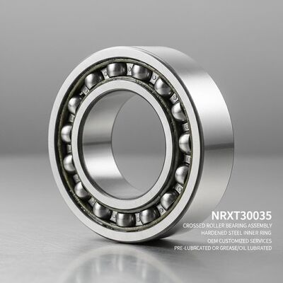 NRXT30035 รวมสตรอลเลอร์เบียริงสลับกับวงแหวนภายในเหล็กแข็ง และบริการที่กําหนดเองของ OEM ลื่นก่อนหรือลื่นไขมัน/น้ํามัน